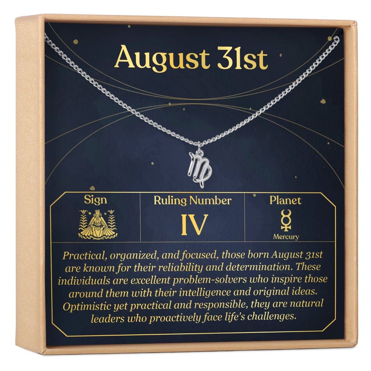 August 31st Virgo Necklace
