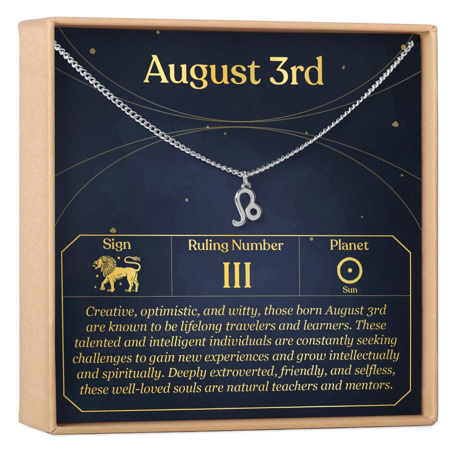 August 3rd Leo Necklace