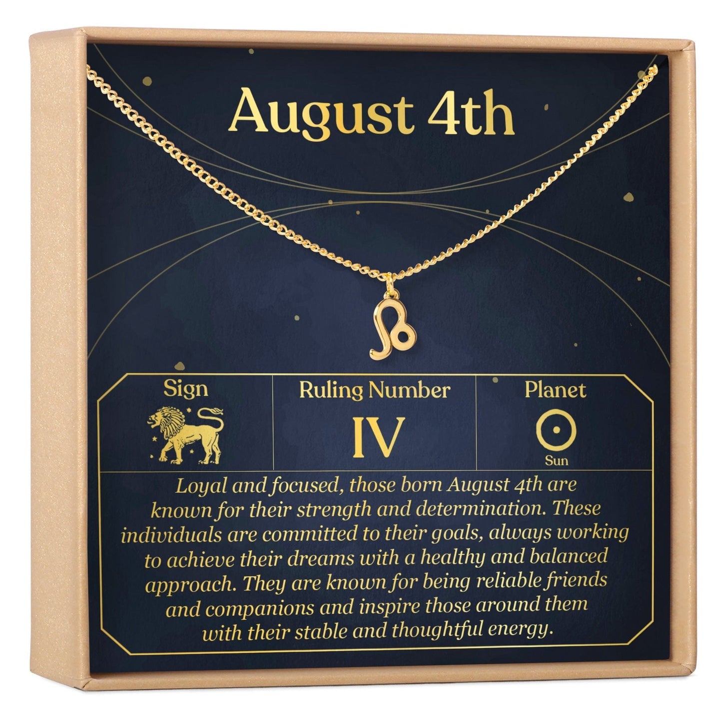 August 4th Leo Necklace