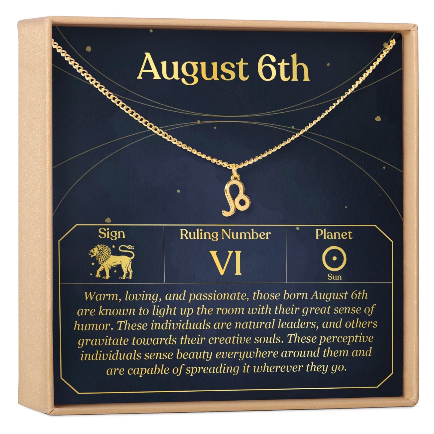 August 6th Leo Necklace