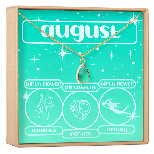 August Birthday Gemstone Necklace