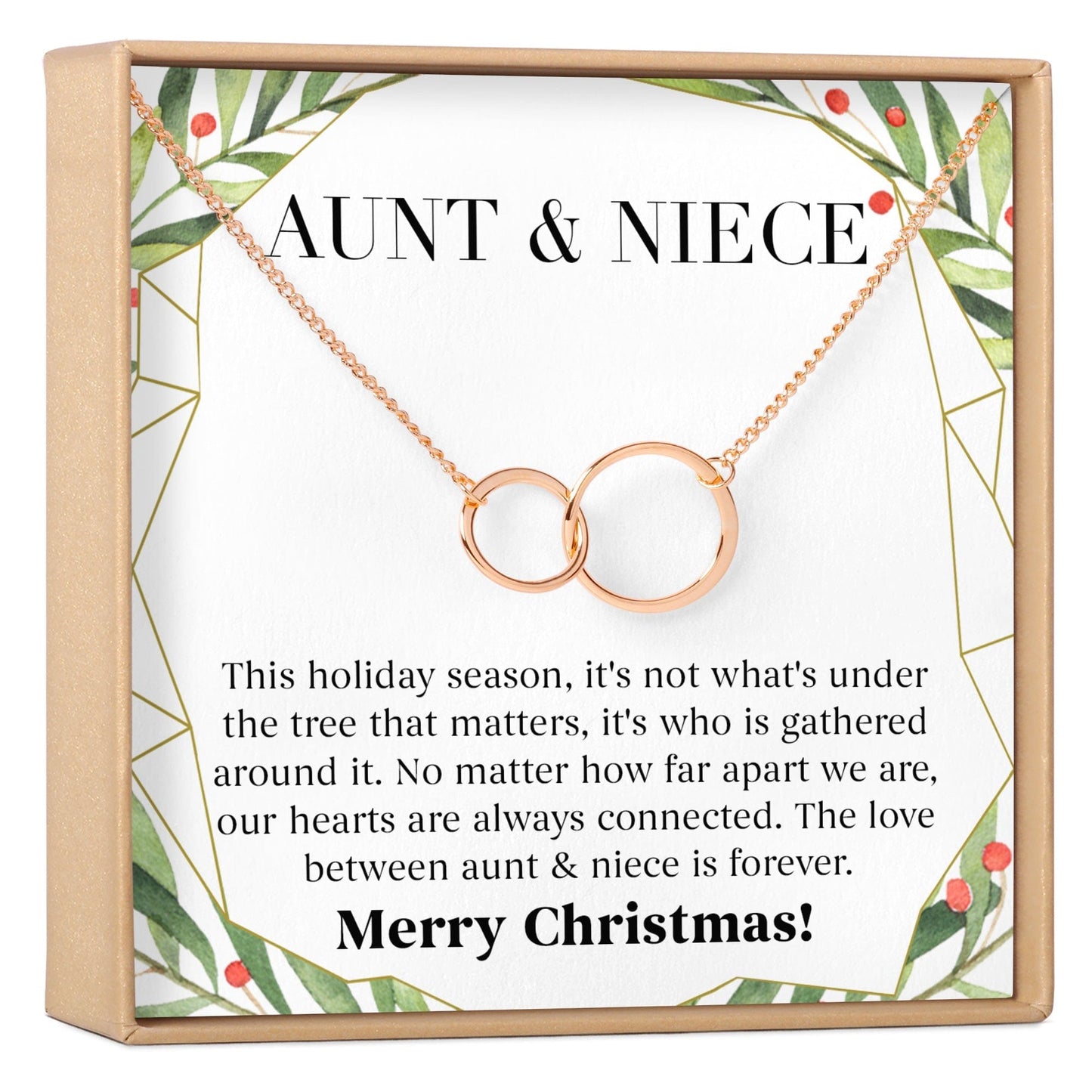 Aunt-Niece Christmas Necklace, Multiple Styles