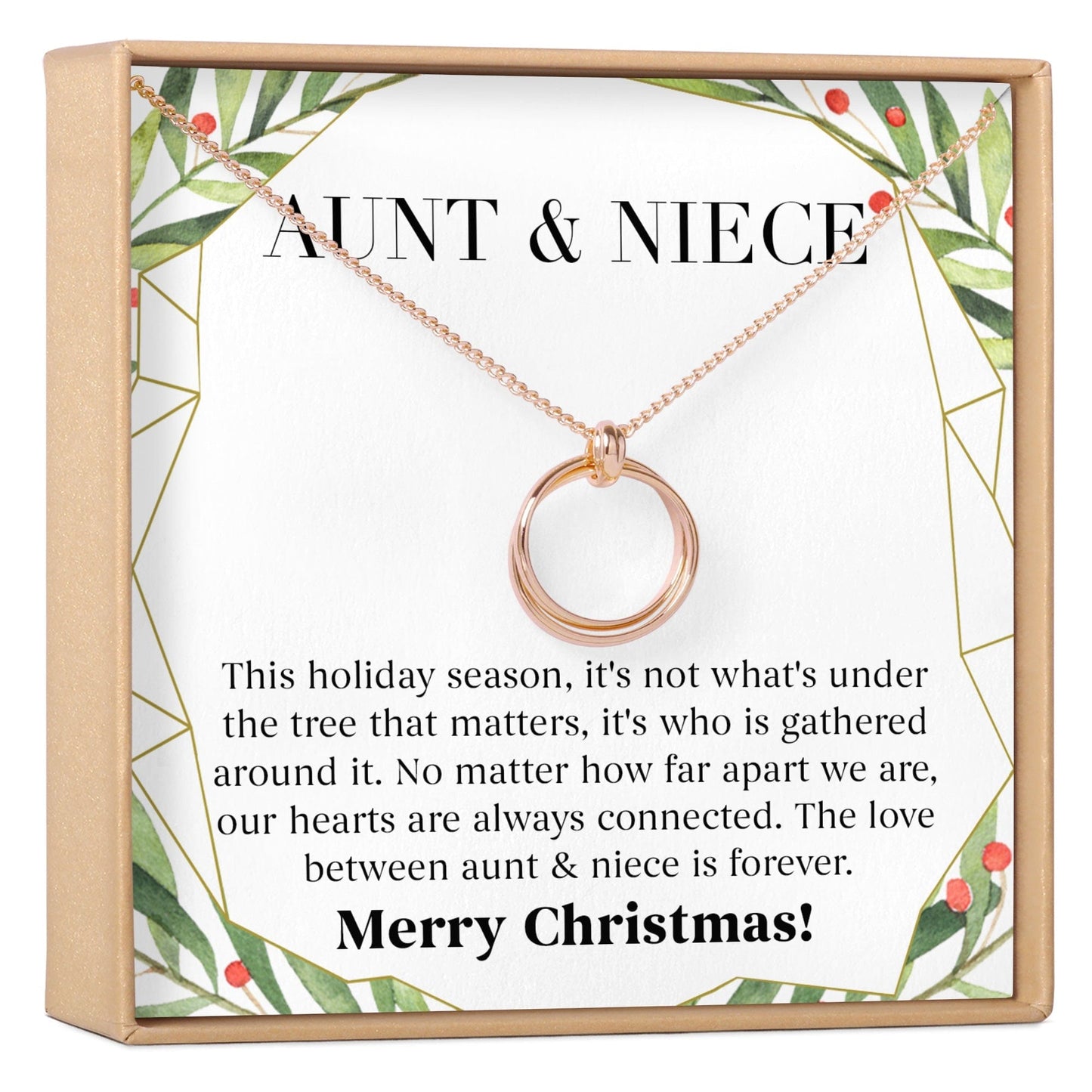 Aunt-Niece Christmas Necklace, Multiple Styles