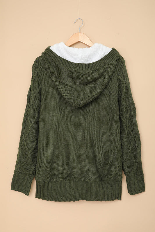 Everly Fur Hood Horn Sweater