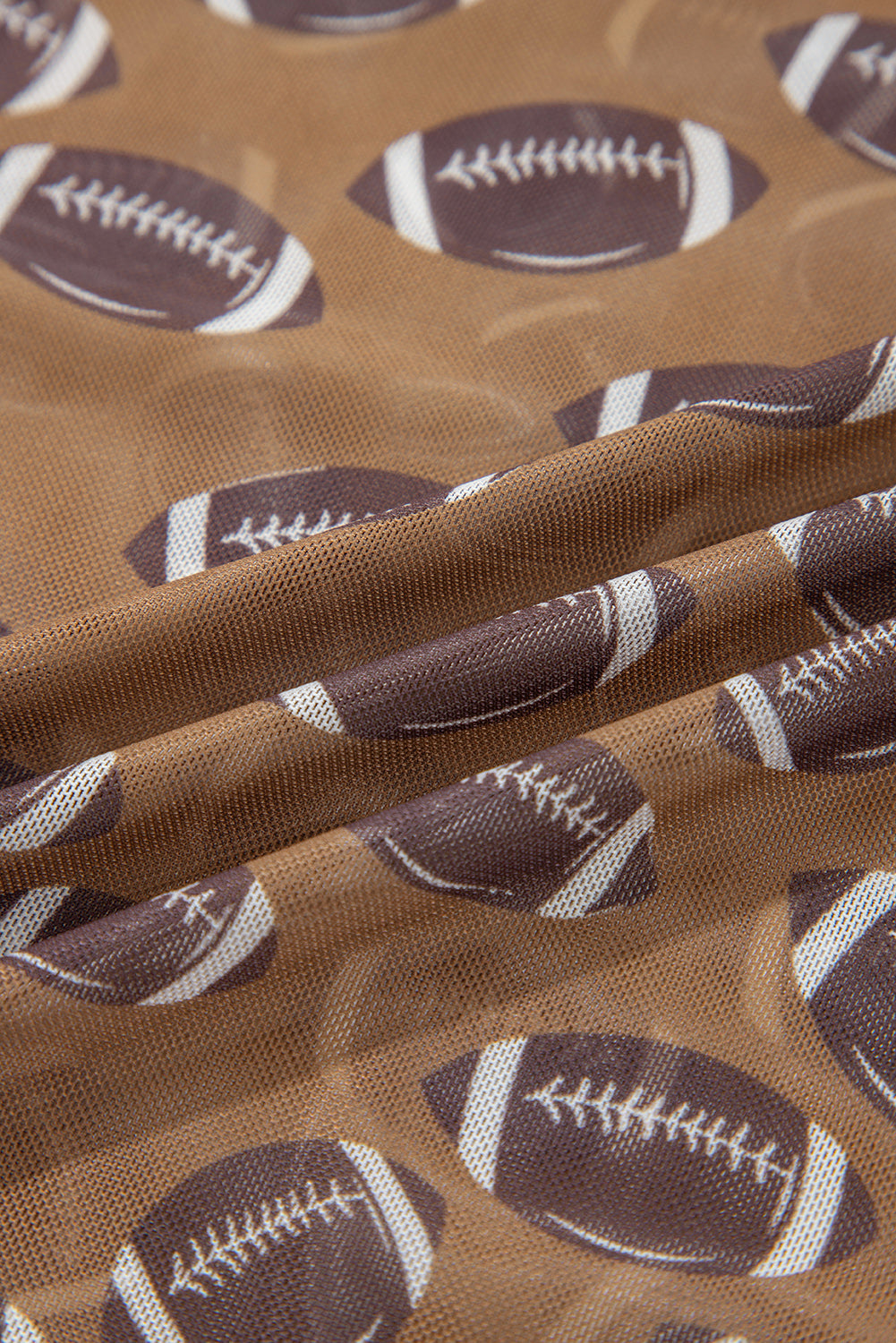 Game Day Sheer Mesh Long Sleeve Top