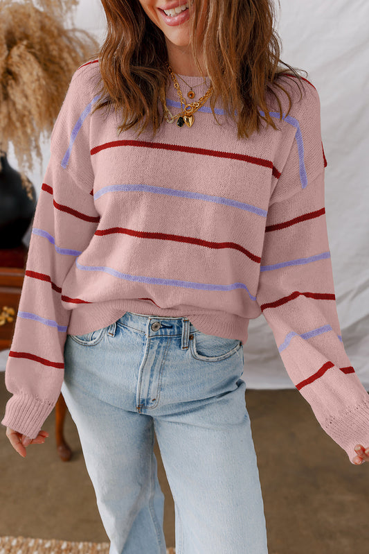 Amyra Edge Drop Shoulder Sweater