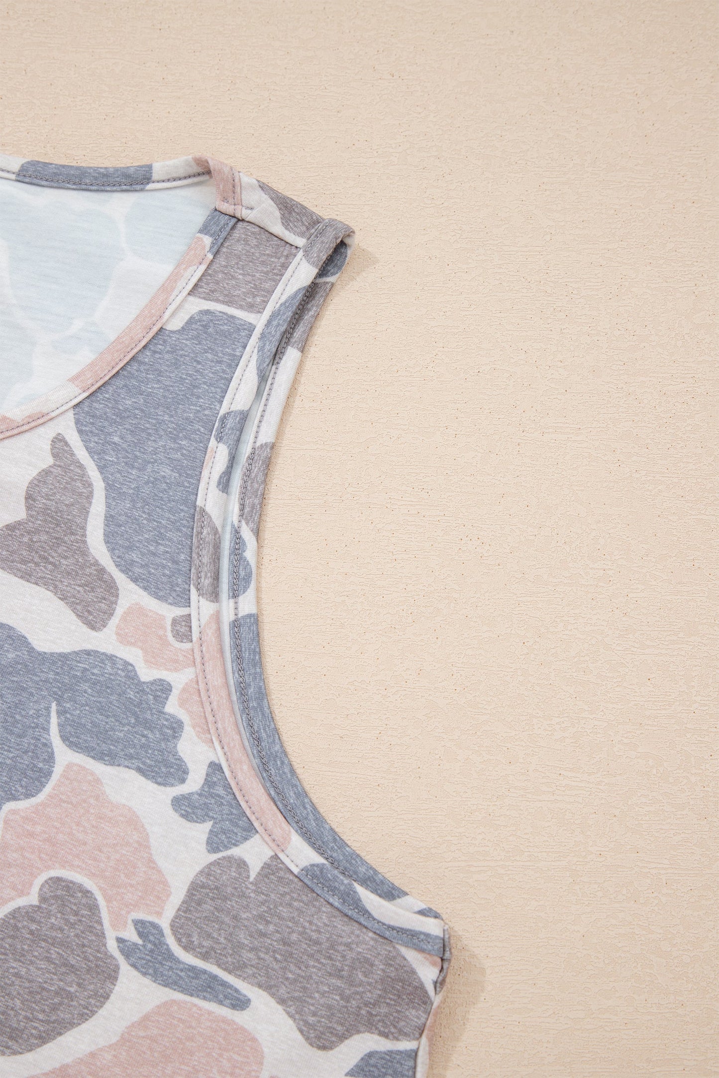 Retro Camo Oversize Tank Top