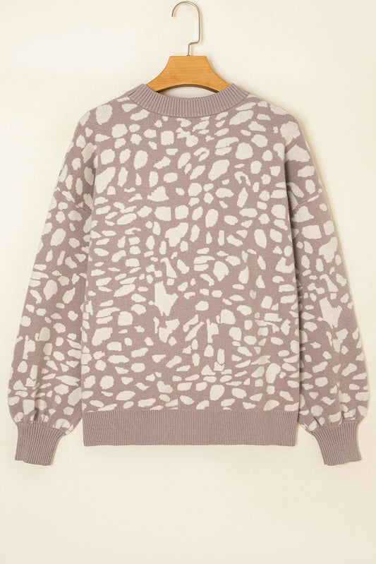Avery Trim Drop Shoulder Sweater
