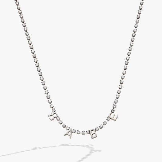 “Babe” Crystal Tennis Necklace