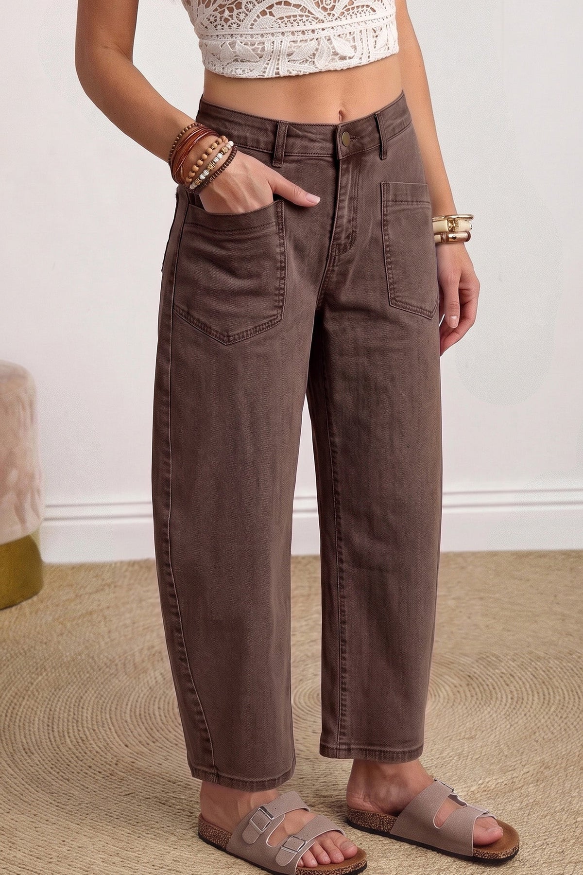 Briar Barrel Jeans | Patch Pocket Denim