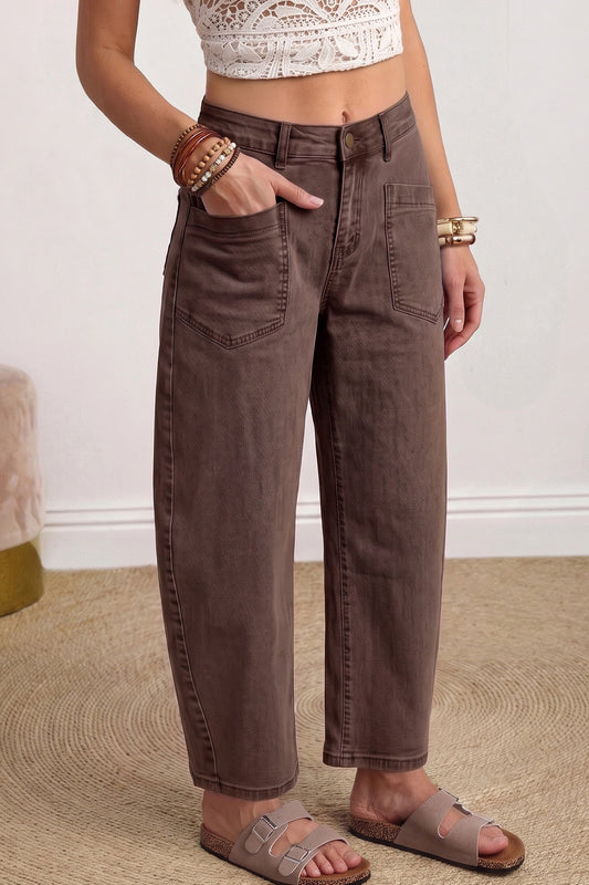 Briar Barrel Jeans | Patch Pocket Denim