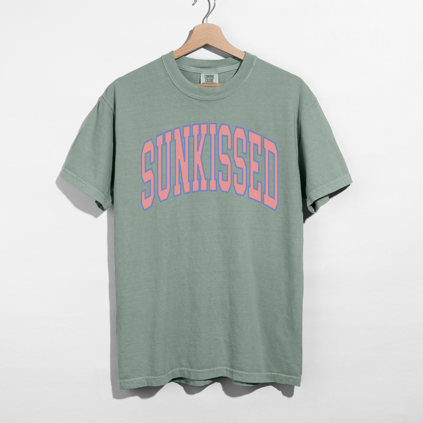 Sunkissed Graphic Tee – Summer Vintage College Font T-Shirt