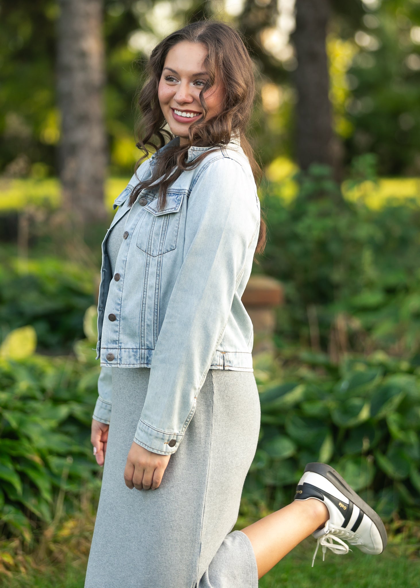 Baylor Gray Ribbed T-Shirt Dress