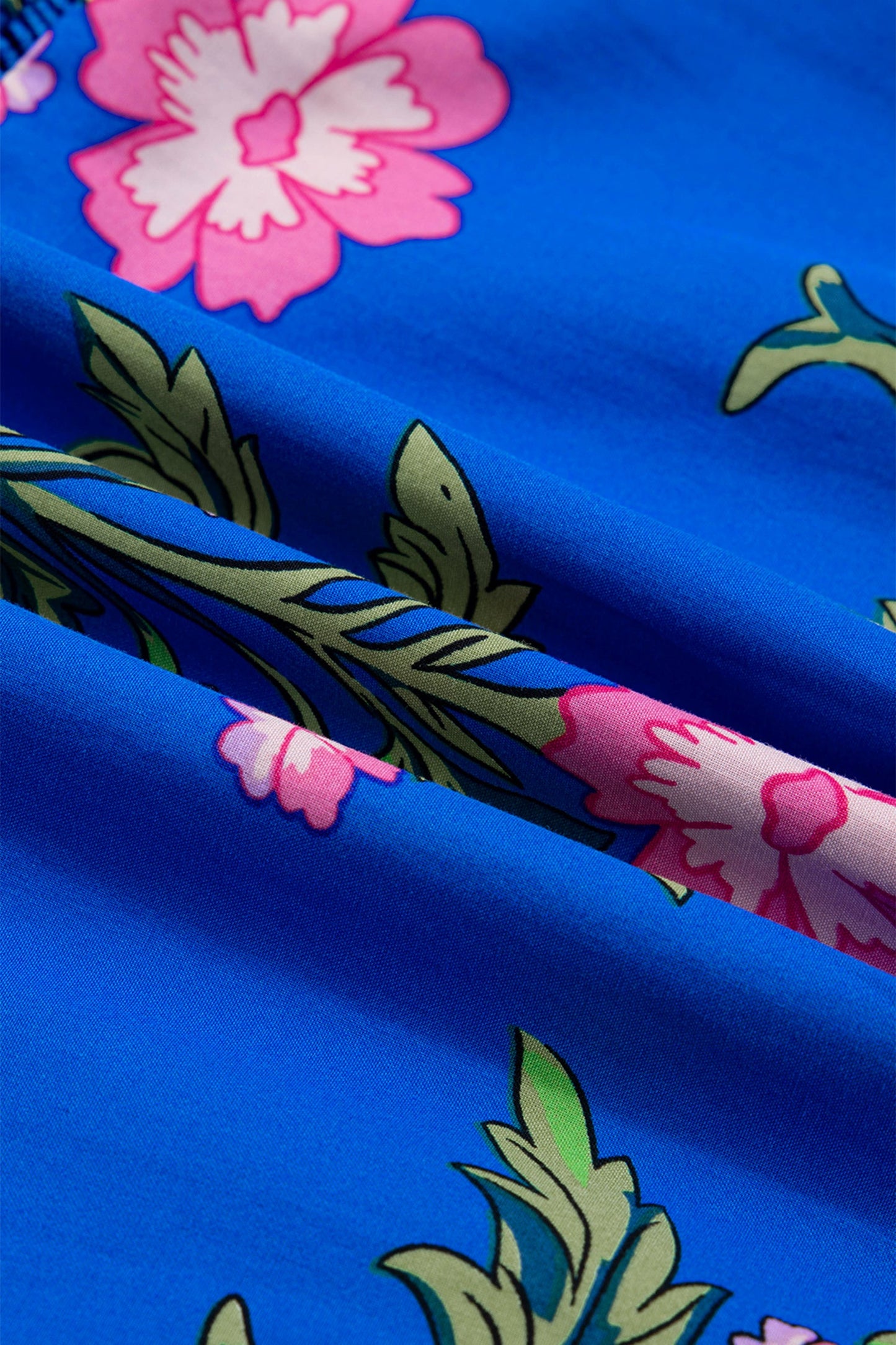 Floral Tie V-Neck Short Sleeve Mini Dress