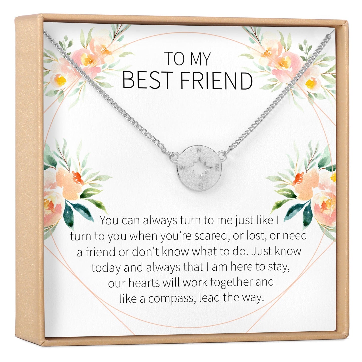Best Friend Compass Necklace