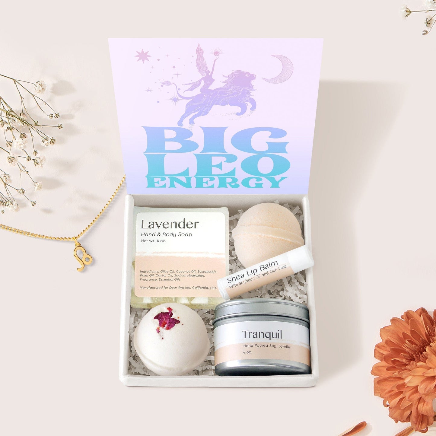 Big Leo Energy Zodiac Gift Box Set