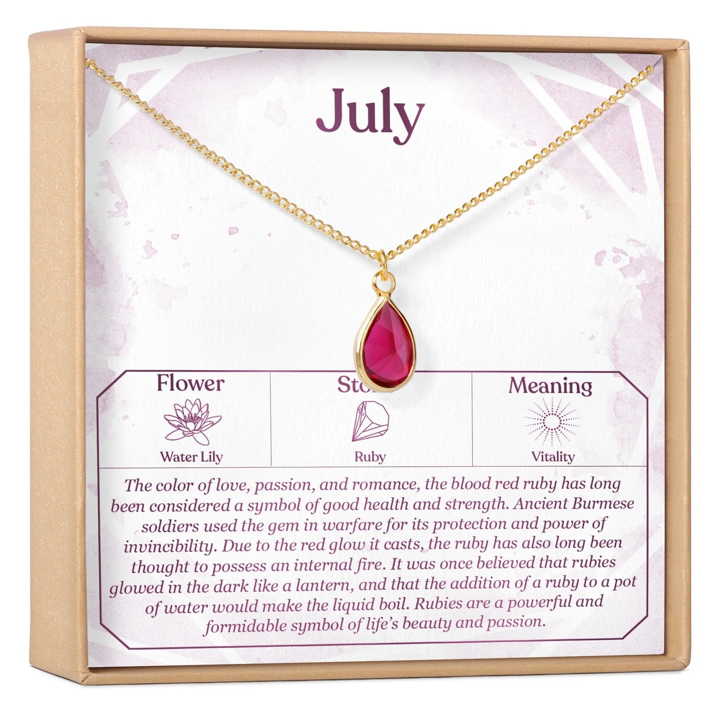 Birthday Birthstone Necklace