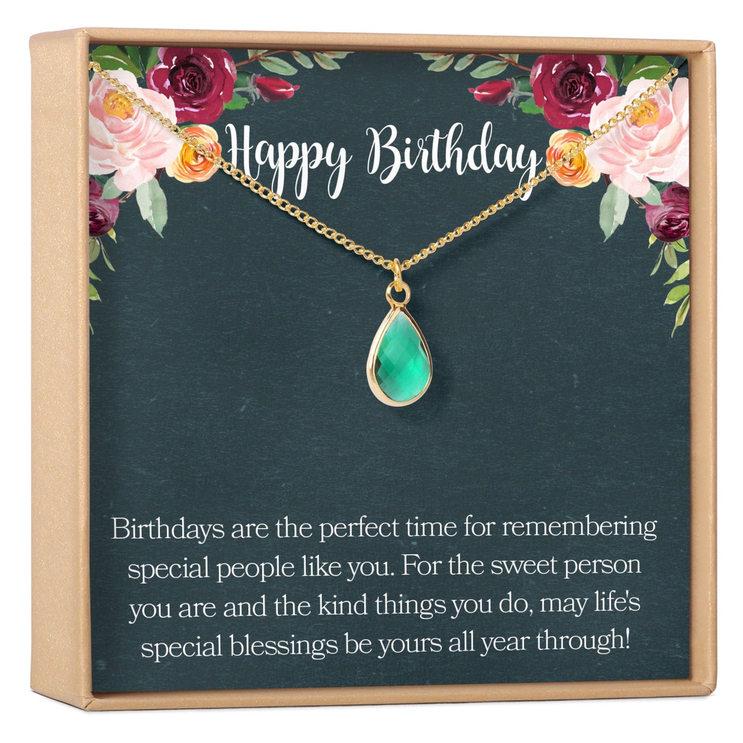 Birthday Birthstone Necklace, Multiple Styles Necklace