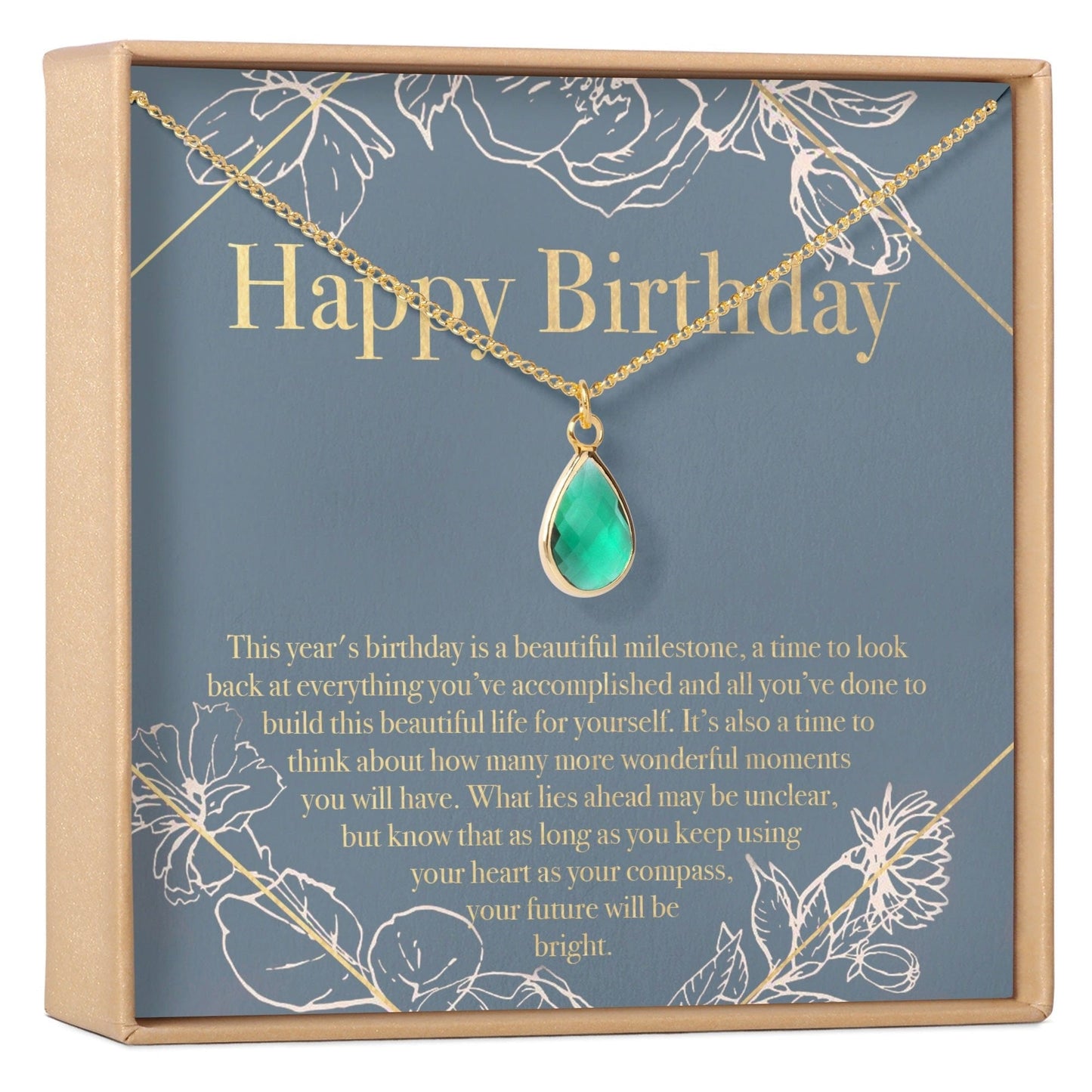 Birthday Birthstone Necklace, Multiple Styles Necklace