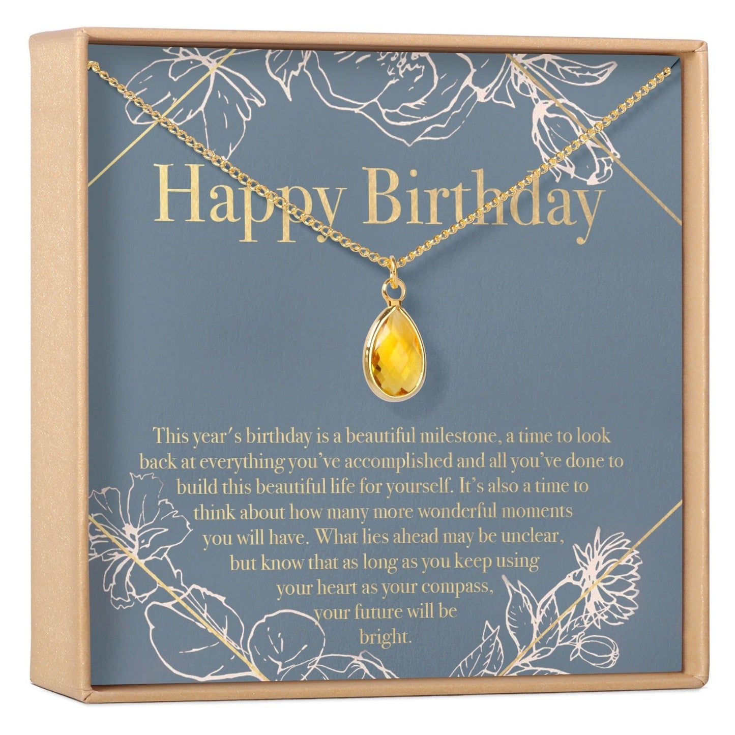 Birthday Birthstone Necklace, Multiple Styles Necklace