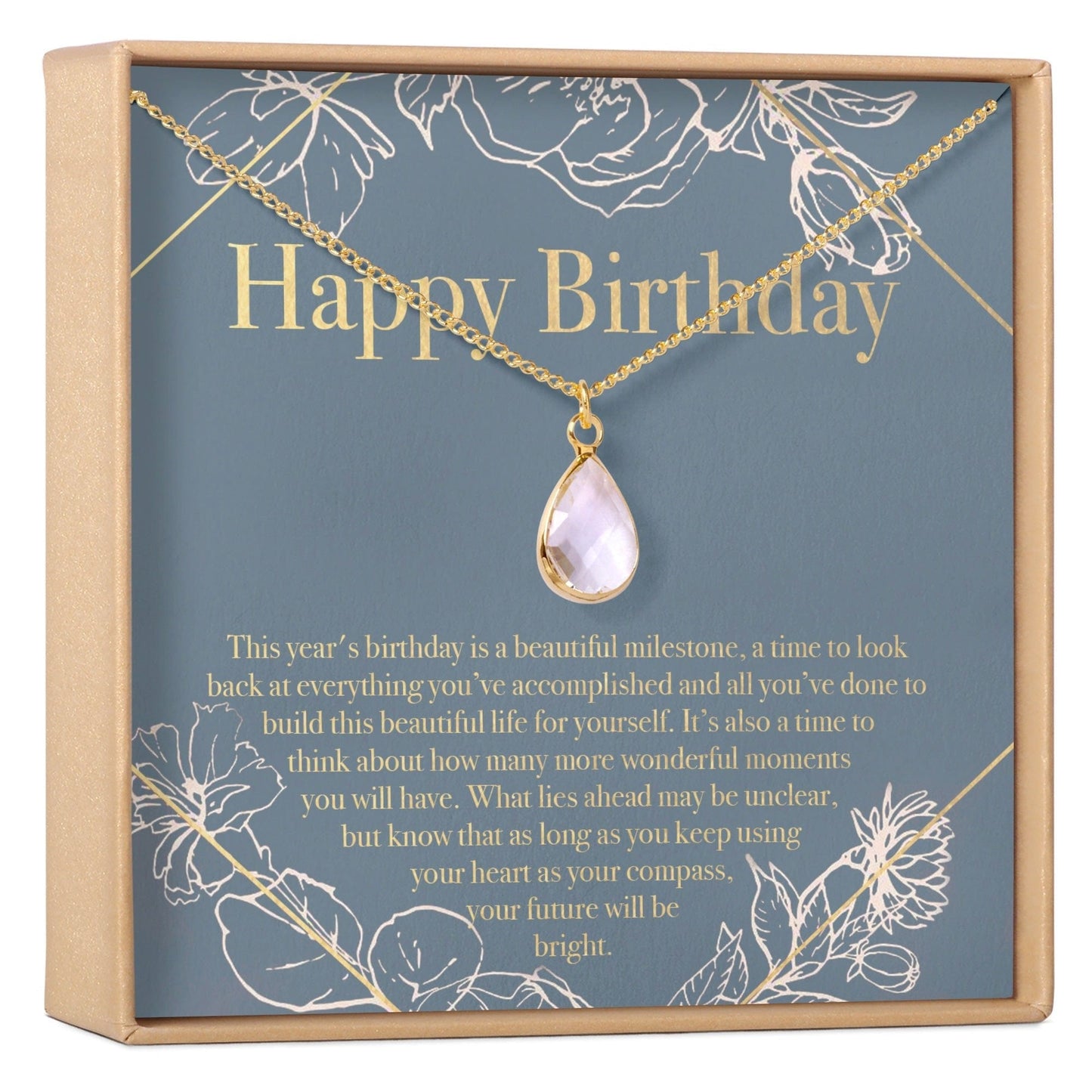 Birthday Birthstone Necklace, Multiple Styles Necklace