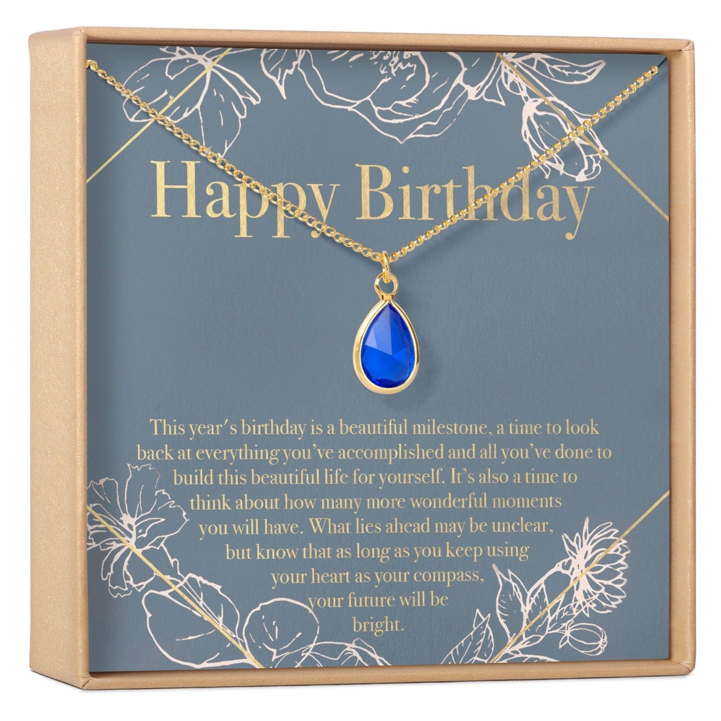 Birthday Birthstone Necklace, Multiple Styles Necklace
