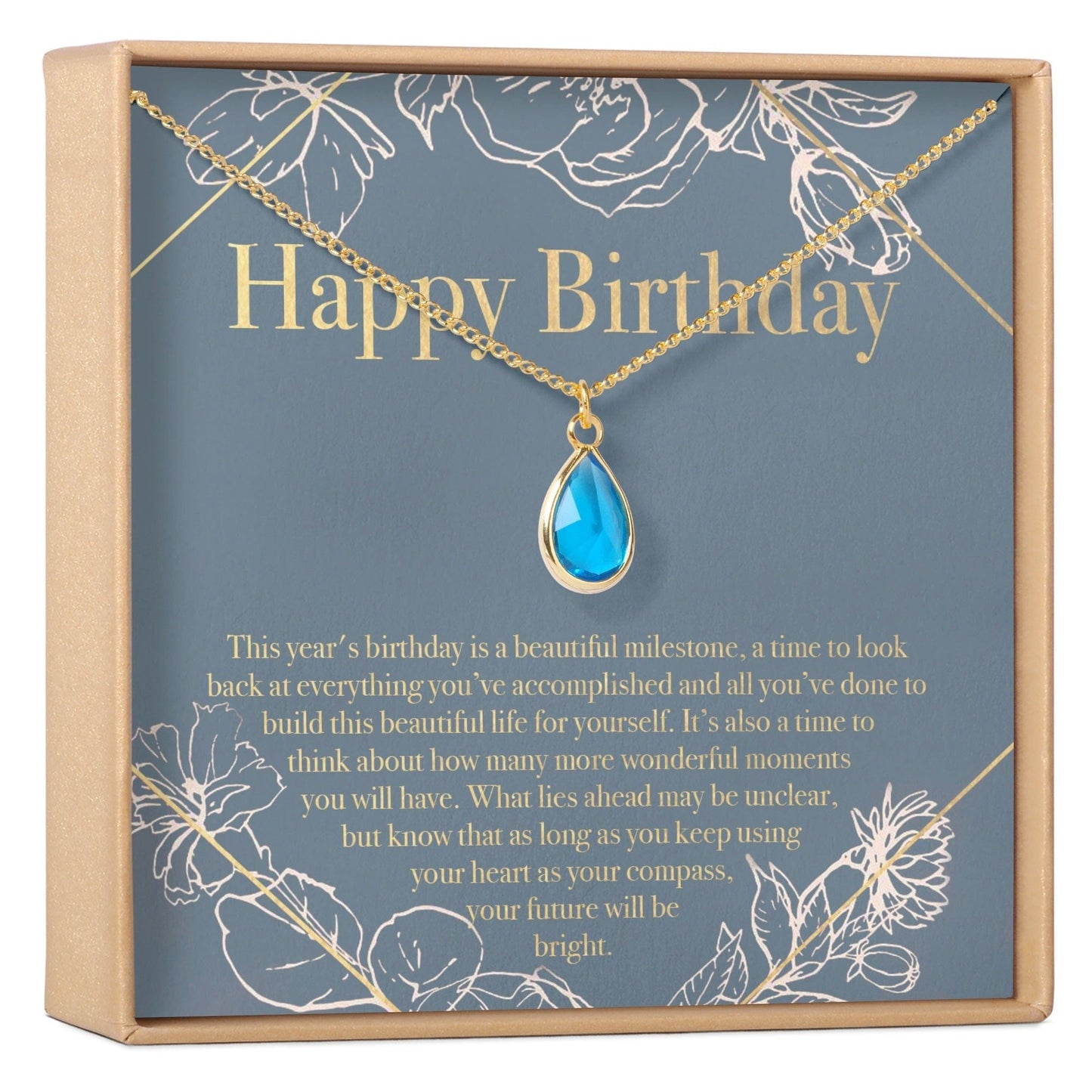 Birthday Birthstone Necklace, Multiple Styles Necklace