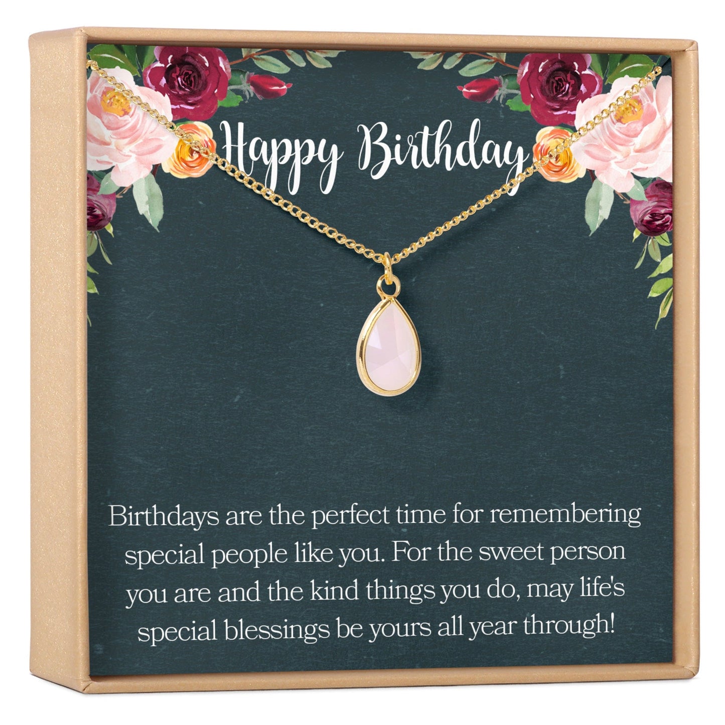 Birthday Birthstone Necklace, Multiple Styles Necklace