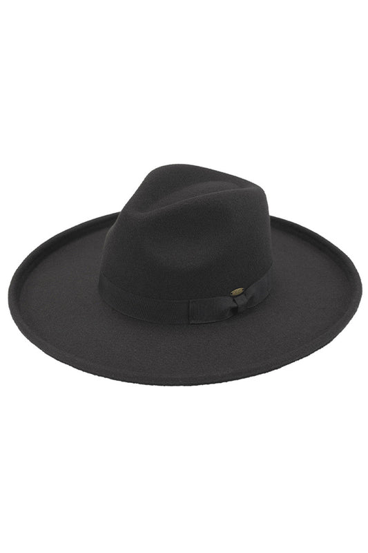 C.C Rolled Edge Brim Vegan Felt Hat