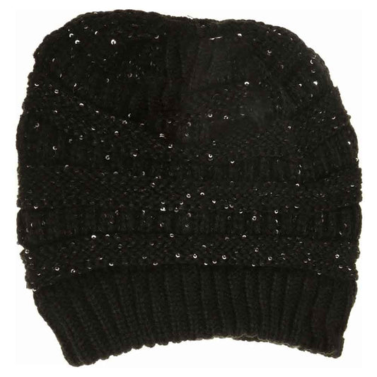 Sequin C.C Beanie Tail Beanie