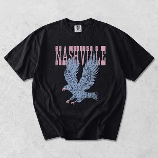 Nashville Eagle Graphic Tee | Vintage Country Concert Shirt
