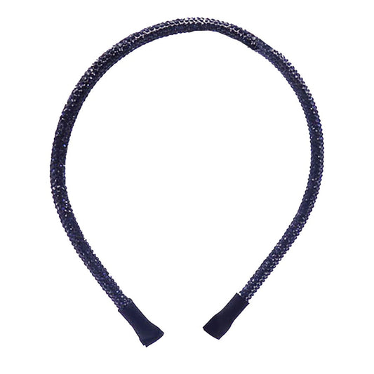 Bling Stone Accented Crystal Studded Shimmer Headband