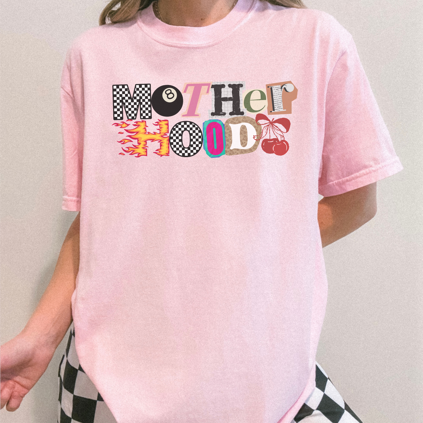 Mother Hood Graphic Tee – Trendy Mama Statement Shirt