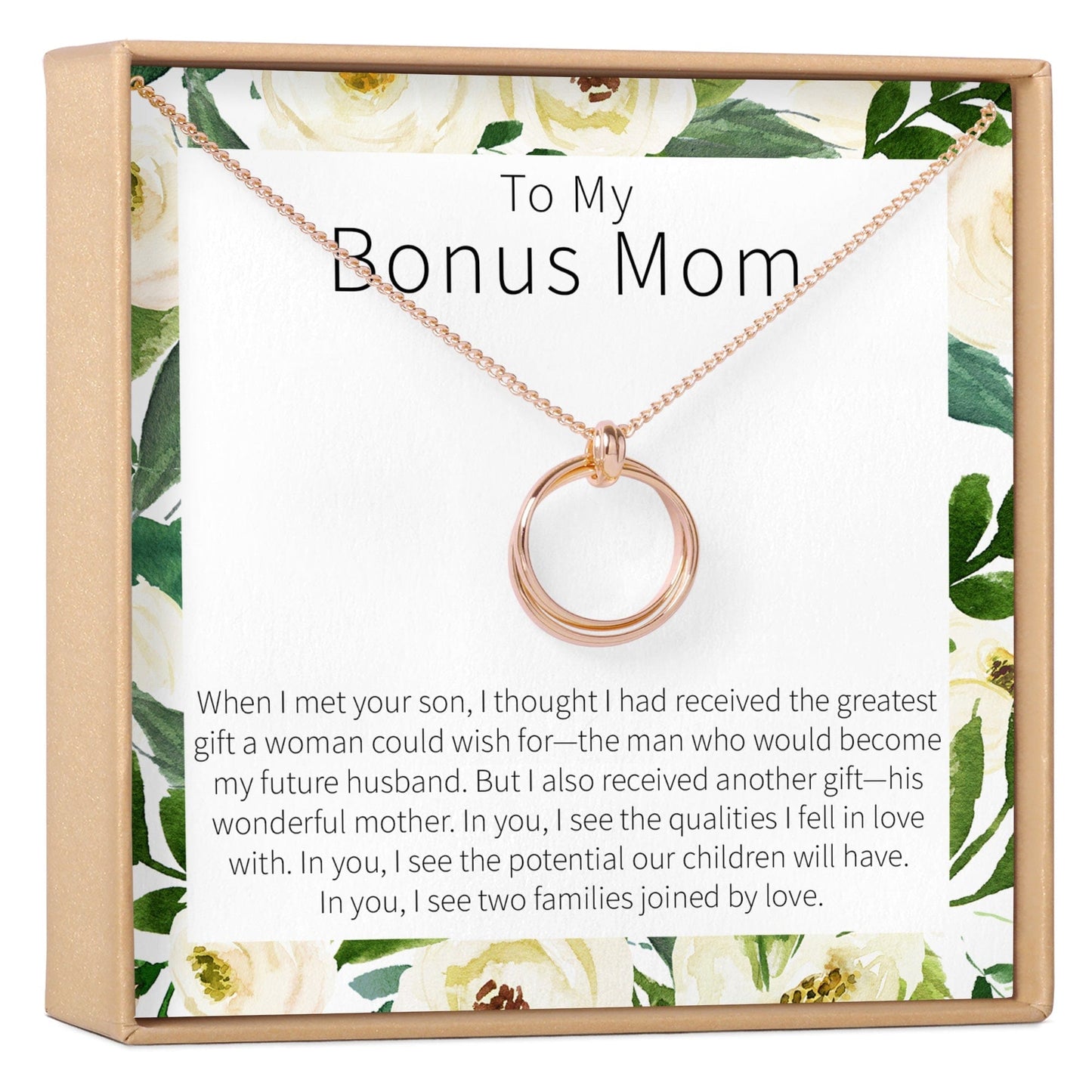 Bonus Mom Linked Circles Necklace