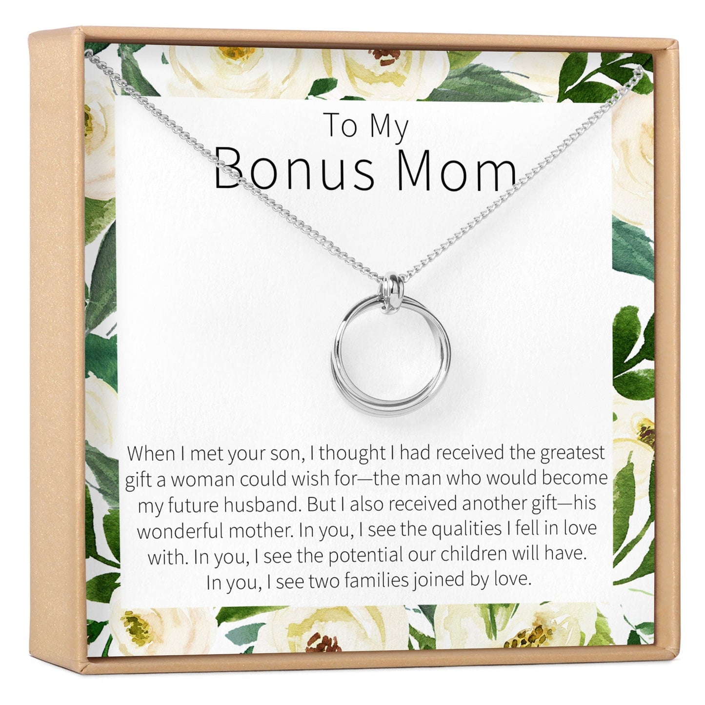 Bonus Mom Linked Circles Necklace