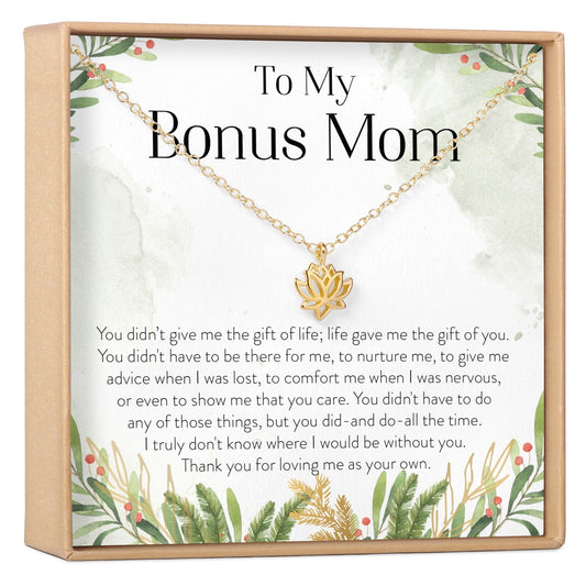 Bonus Mom Lotus Necklace