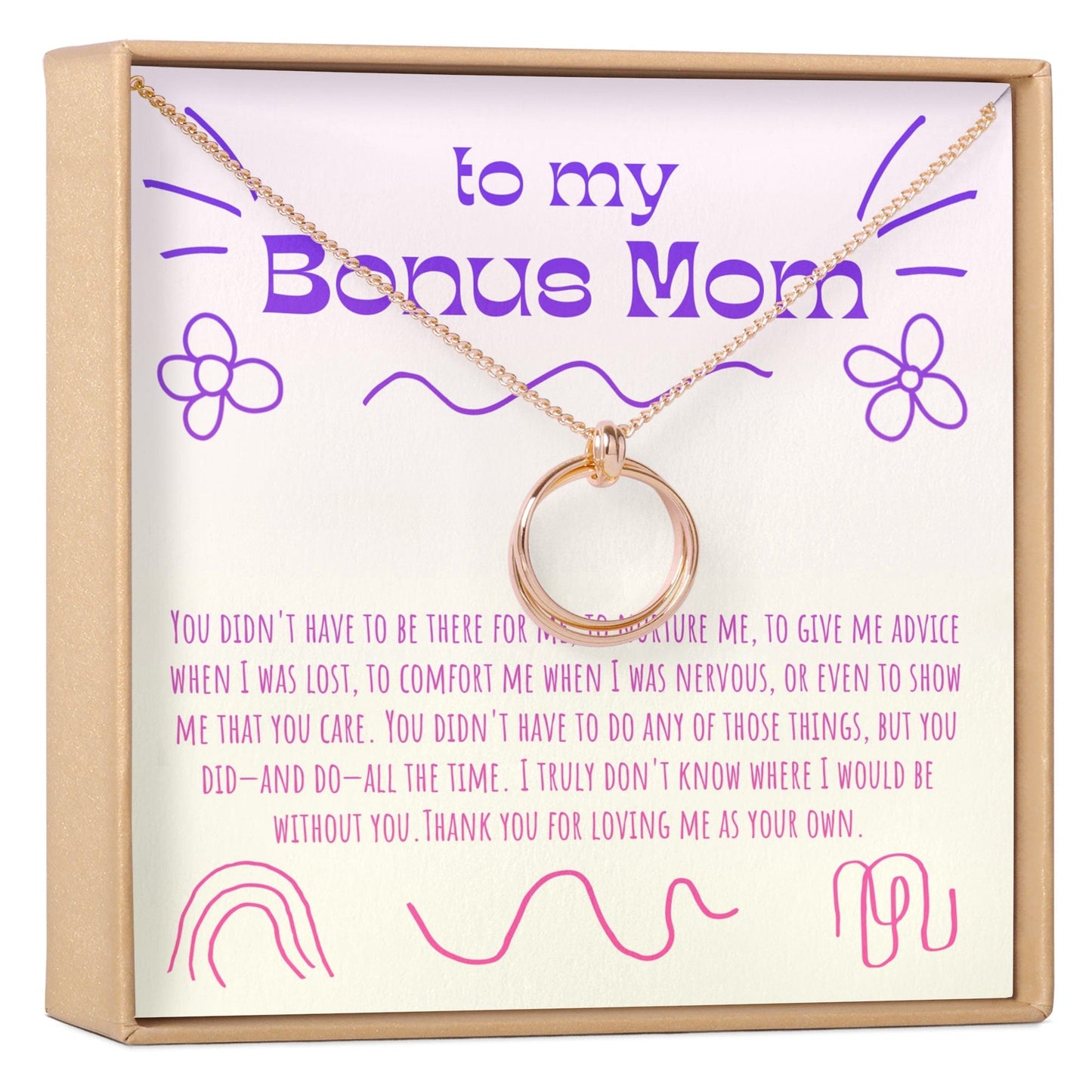 Bonus Mom Necklace, Multiple Styles
