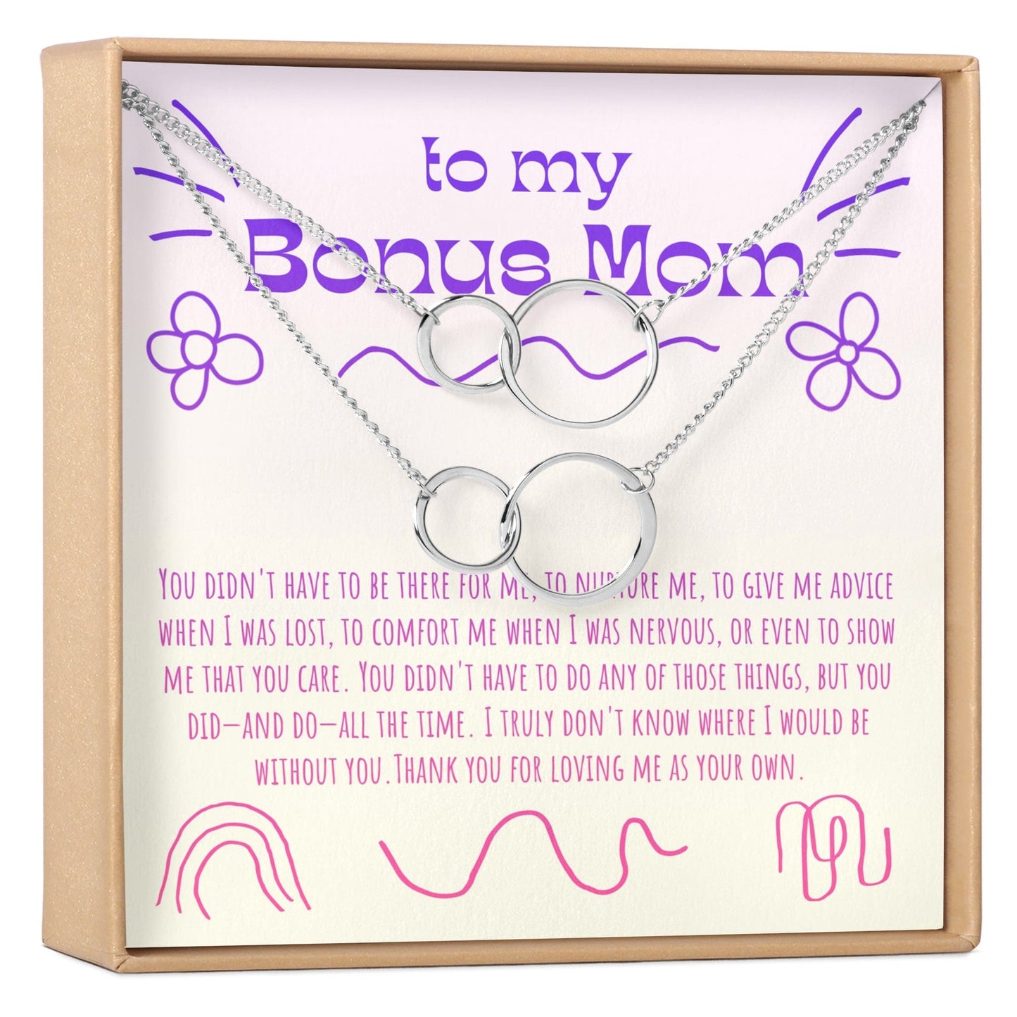 Bonus Mom Necklace, Multiple Styles