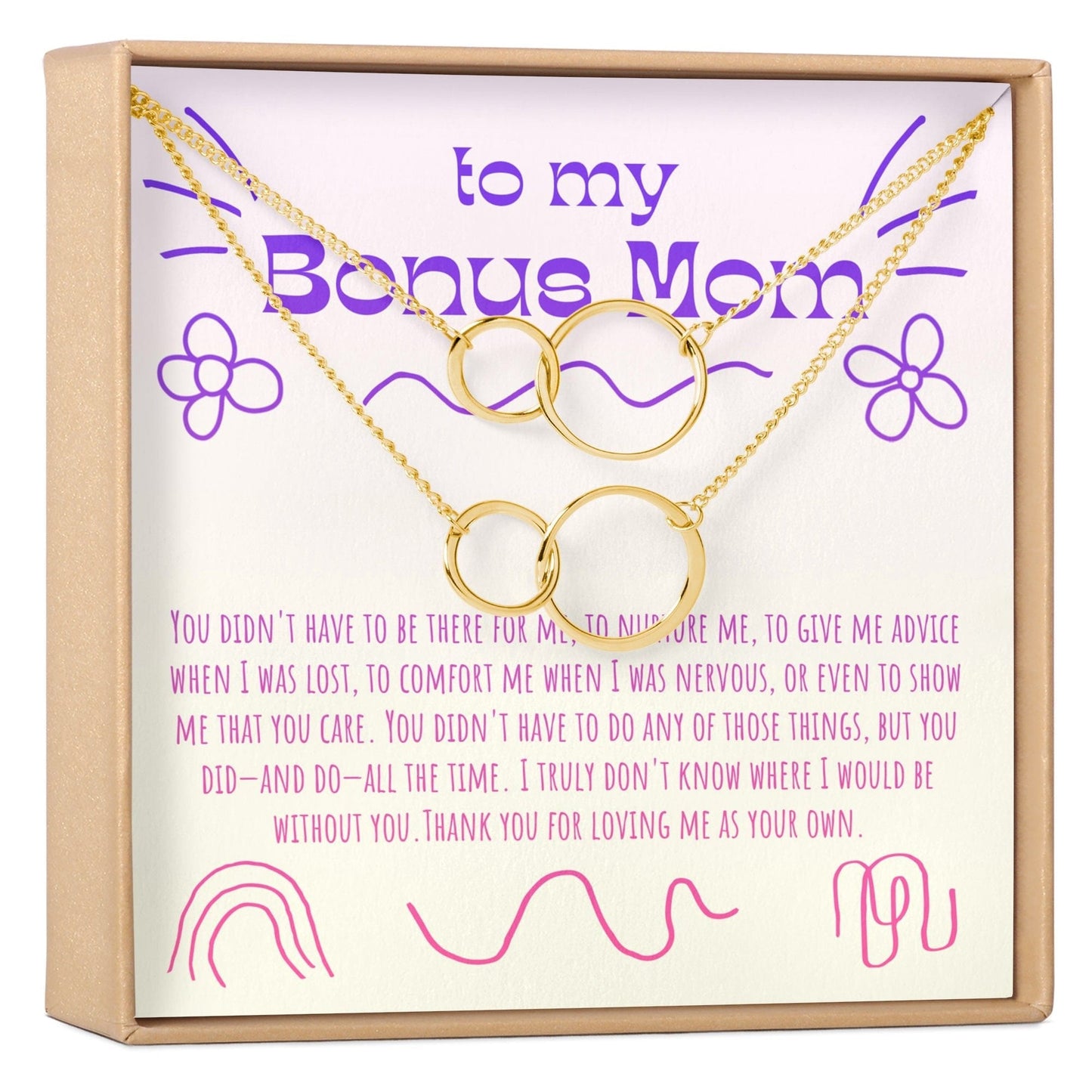 Bonus Mom Necklace, Multiple Styles