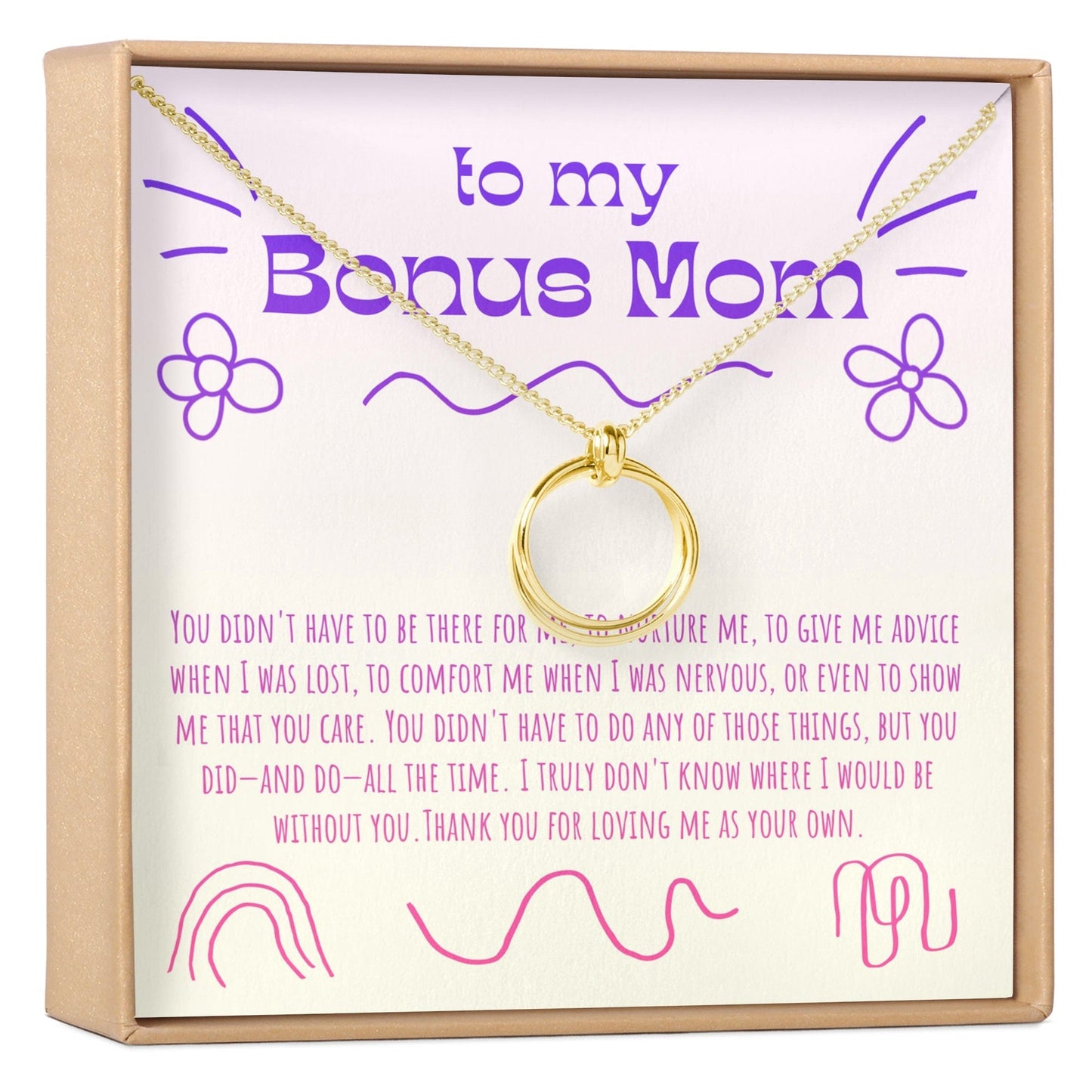 Bonus Mom Necklace, Multiple Styles