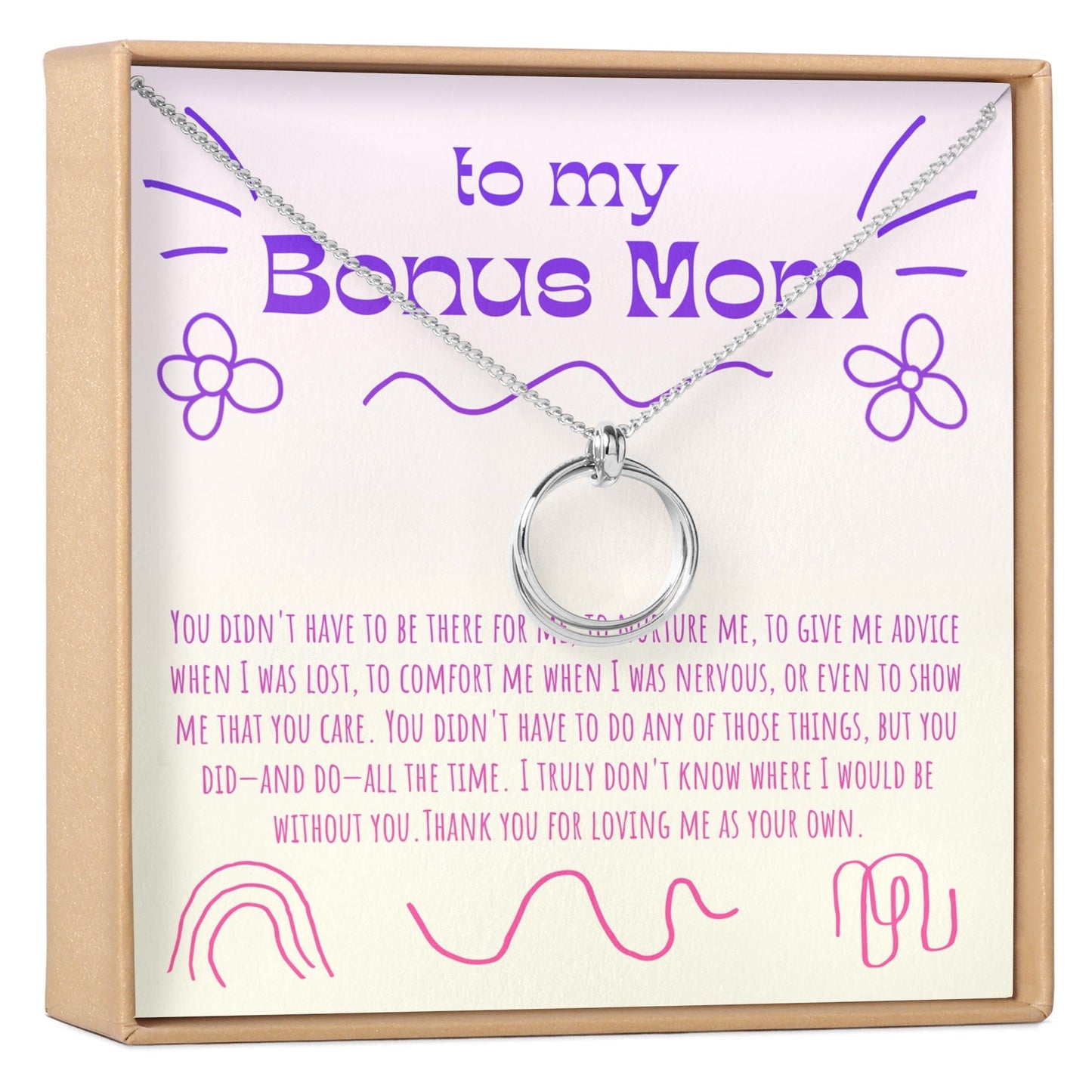 Bonus Mom Necklace, Multiple Styles