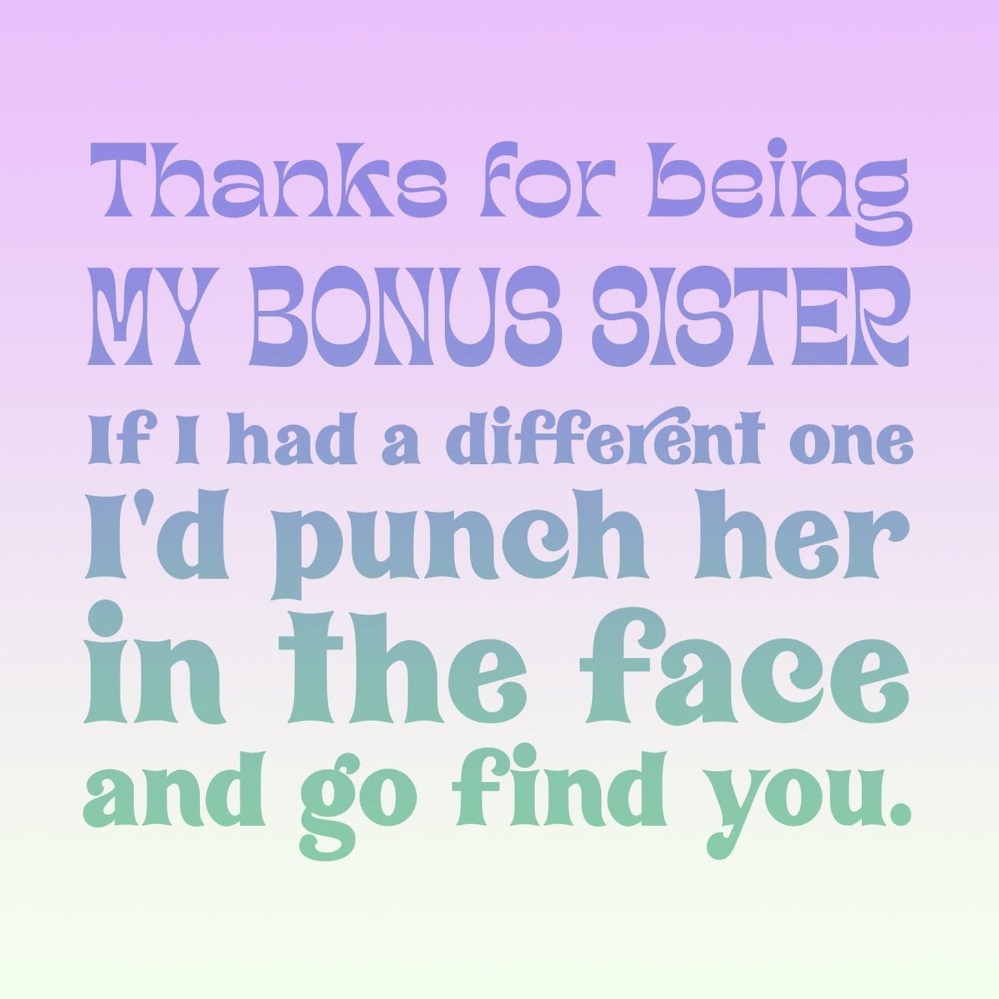 Bonus Sister Spa Gift Box