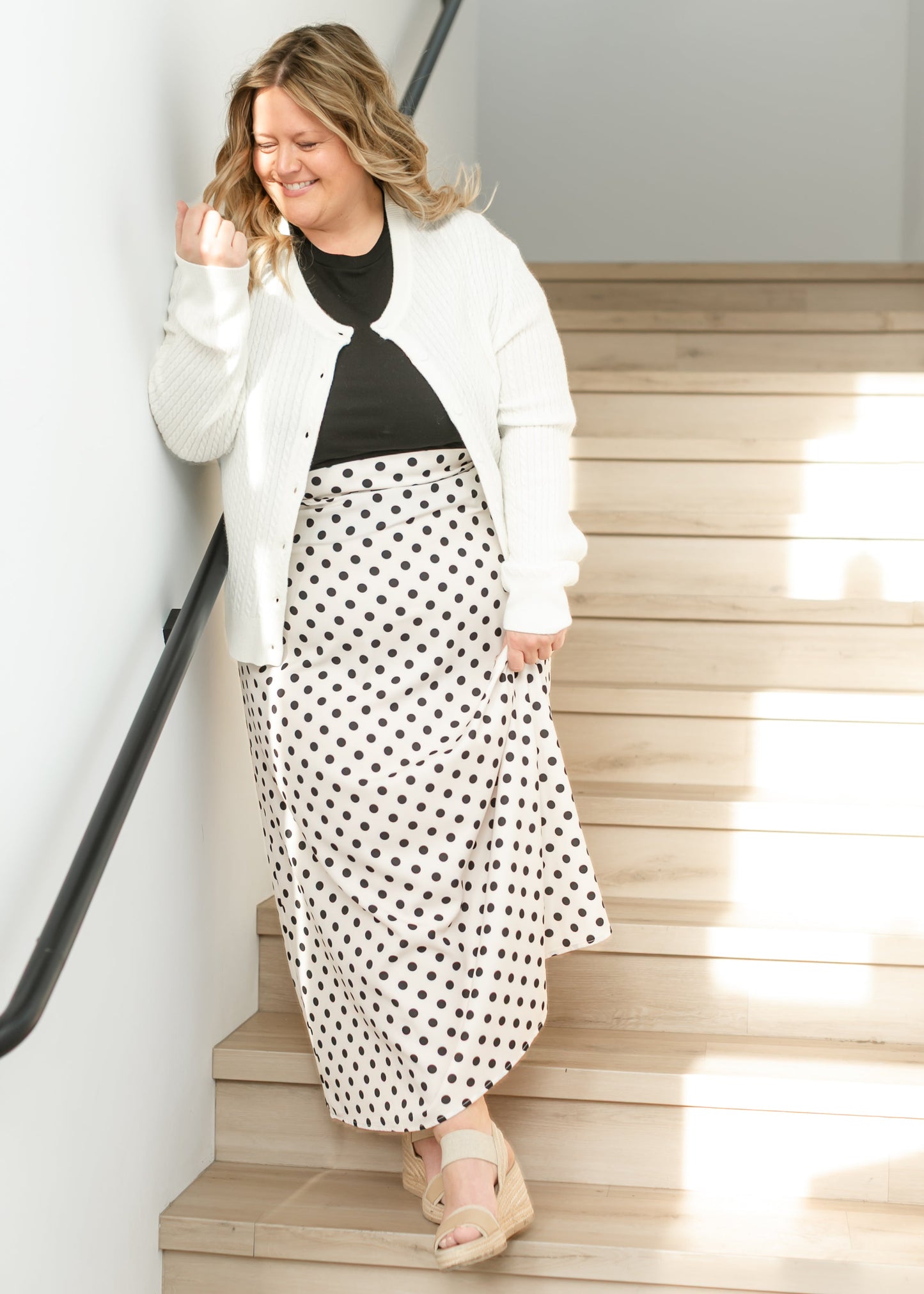 Braylyn Polka Dot Maxi Skirt Dress