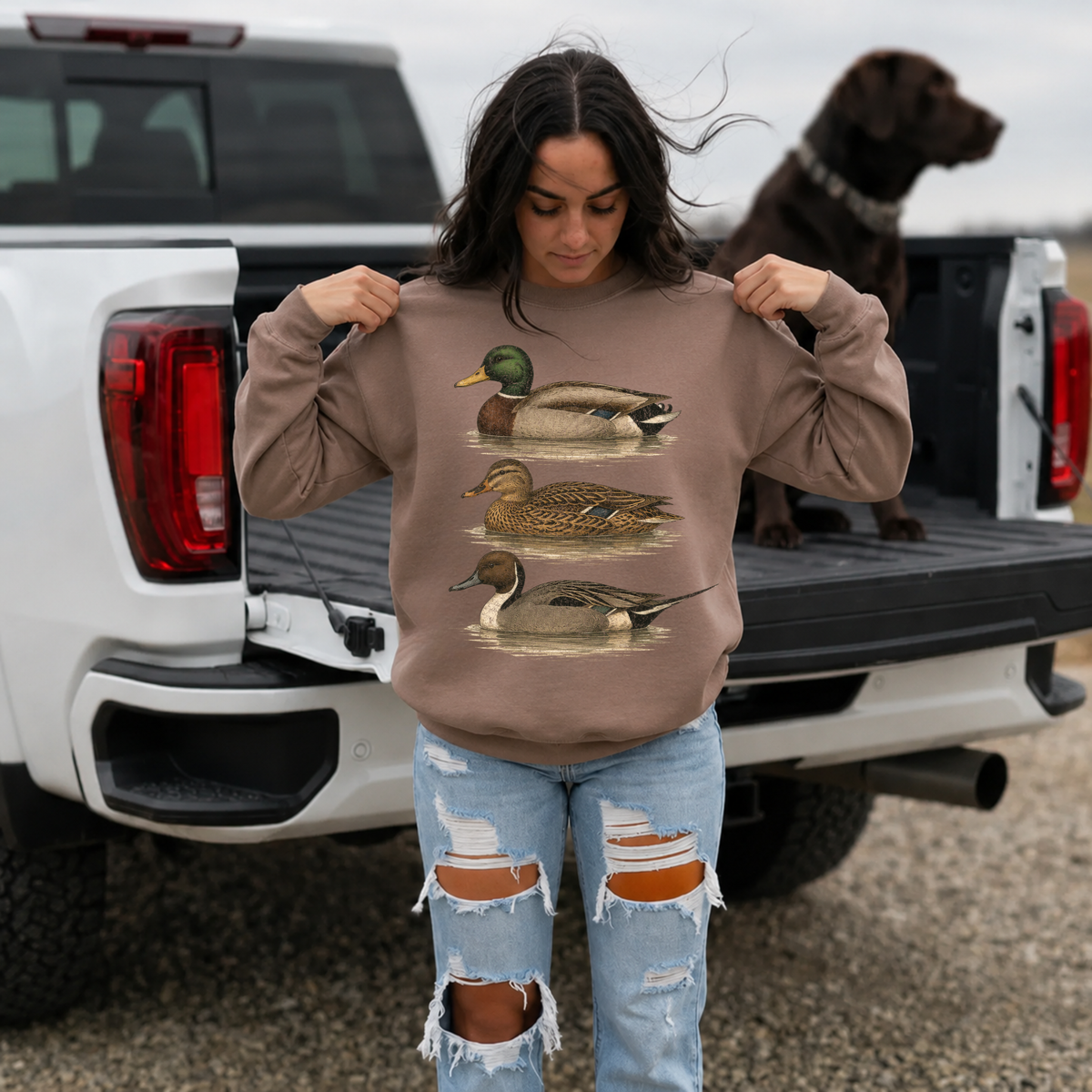 Vintage Mallard Duck Sweatshirt | Waterfowl Crewneck