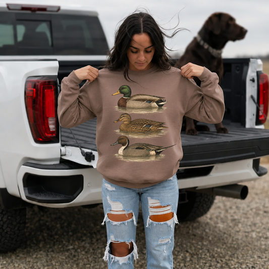 Vintage Mallard Duck Sweatshirt | Waterfowl Crewneck