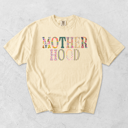 Motherhood Patchwork Graphic Tee