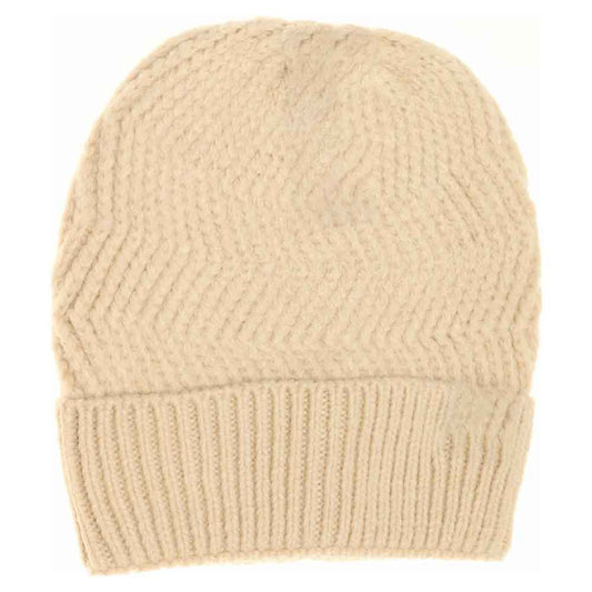 C.C Chevron Knitted Beanie With Cuff C.C Hat