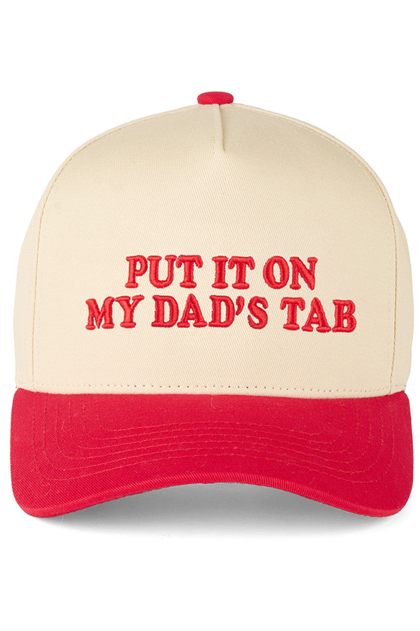 C.C PUT IT ON MY DAD'S TAB Letter Trucker Hat