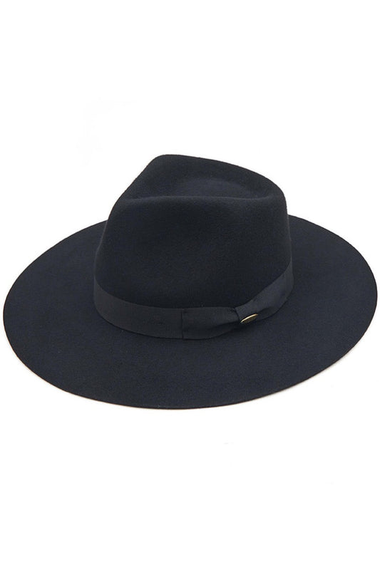 C.C Wool Felt Detailed Panama Hat Ribbon Band Trim