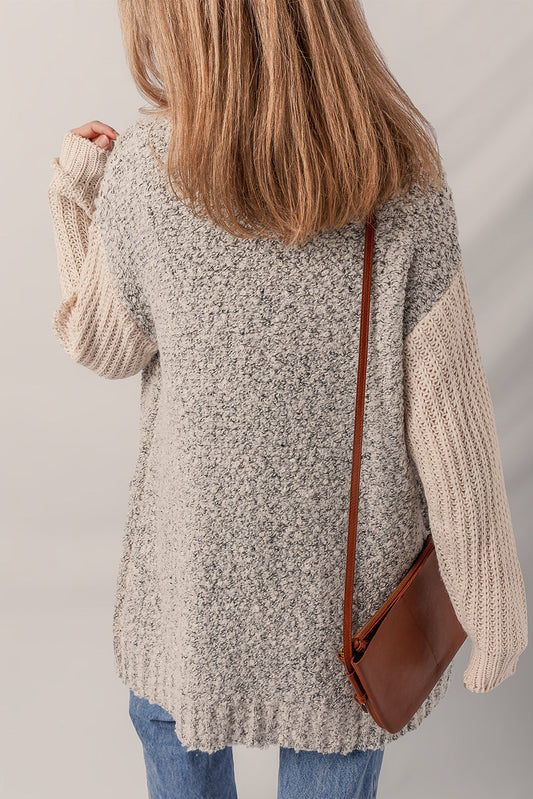 Sarah Side Pockets Open Front Cardigan